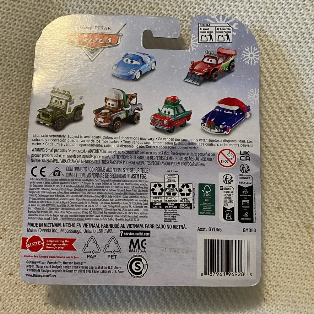 Disney Pixar Cars snowmobile